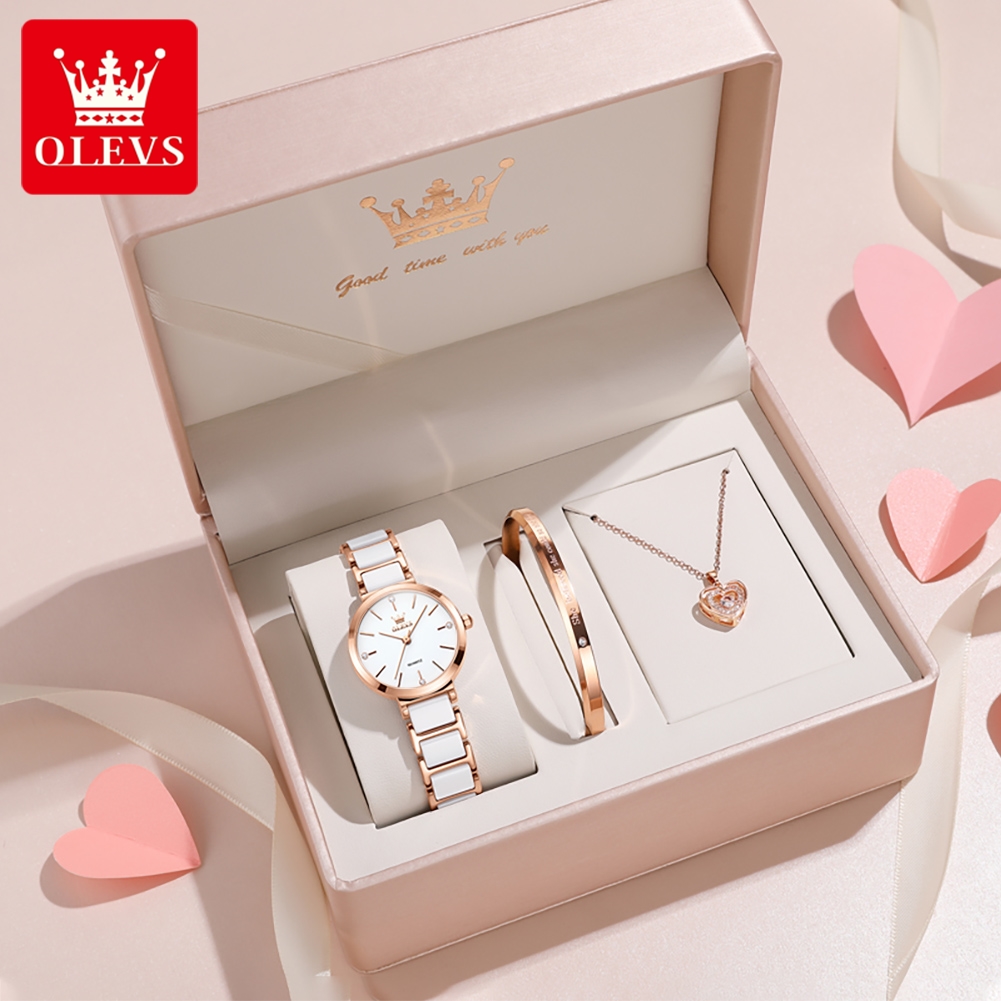 OLEVS Women Watch 5877 Luxury  - огляд і ціна Jewelry For Watches